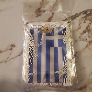 Greek/ American hanging flag
